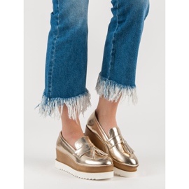 Corina Zlaté klínové mokasíny zlatý 1 Corina Zlaté klínové mokasíny zlatý 1