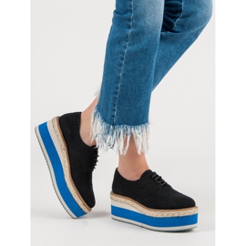 Corina Módní klínové boty černý 1