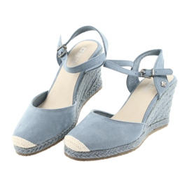 Sandály Big Star espadrilles 274A170 blue hnědý modrý 3