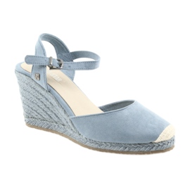 Sandály Big Star espadrilles 274A170 blue hnědý modrý 1