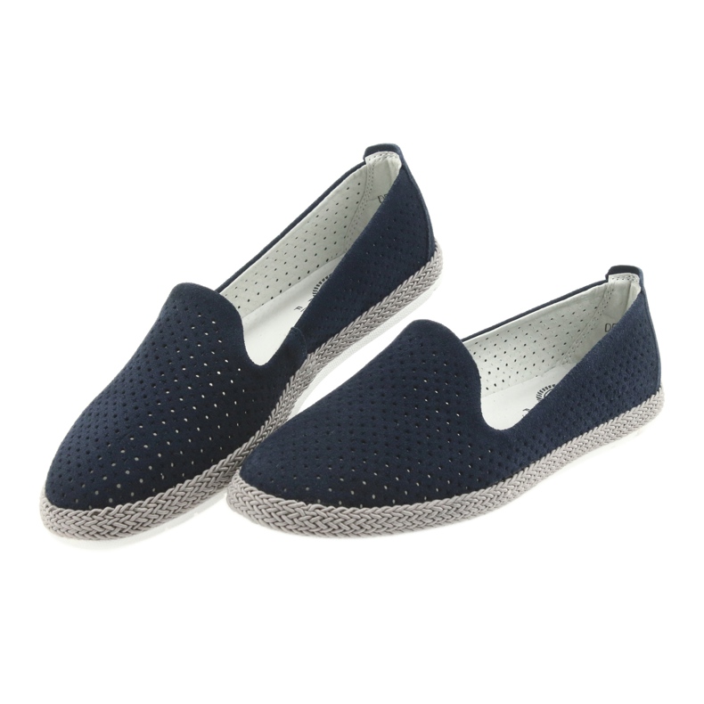 Filippo Dámské dámské balerínky espadrilky F 081 námořnická modř 3