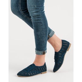 Corina Námořnická modrá prolamovaná obuv 1