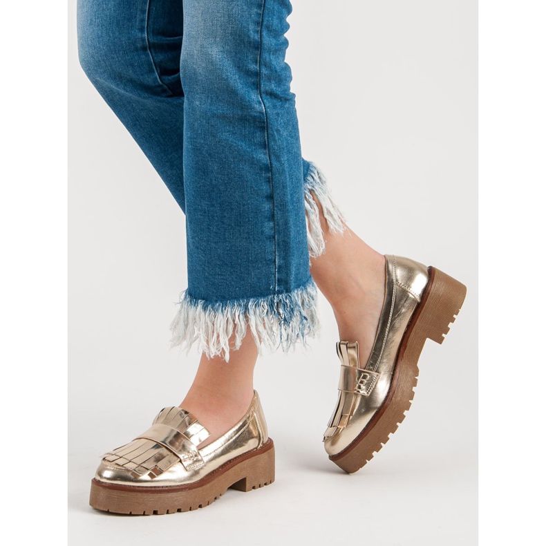 Corina Lakované mokasíny šedá 1