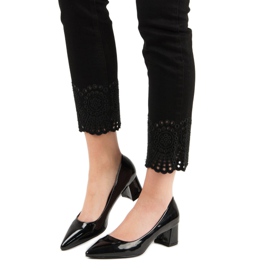 Diamantique Elegantní černé lodičky černá 1 Diamantique Elegantní černé lodičky černá 1