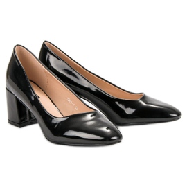 Diamantique Lakovaná čerpadla na pilíři černý 1