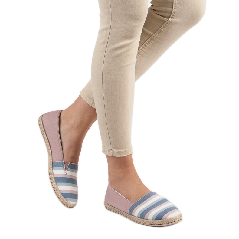 Sweet Shoes Pruhované slipy vícebarevný růžový 2