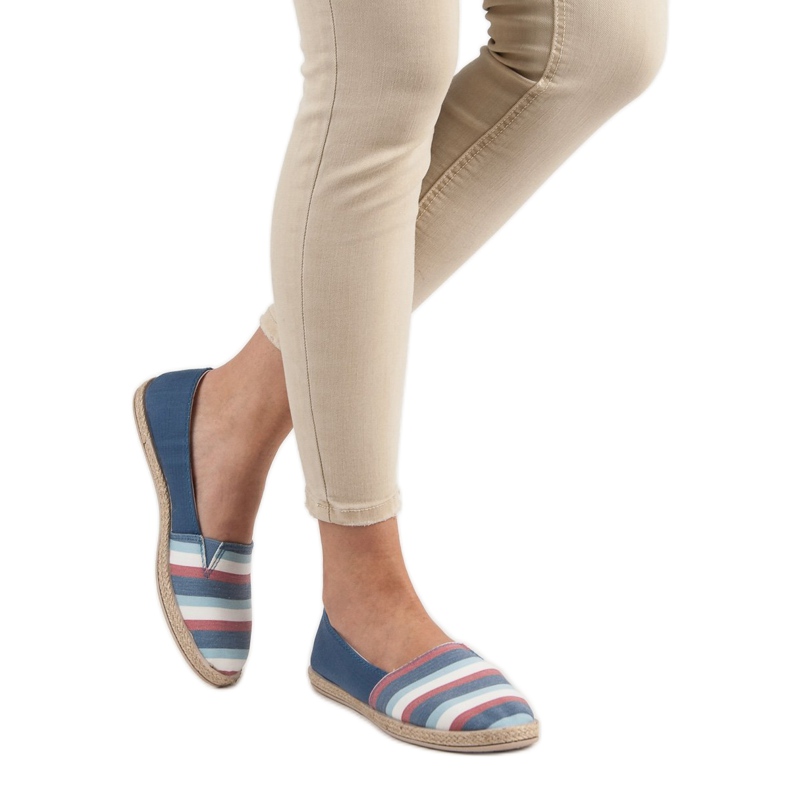 Sweet Shoes Pruhované slipy modrý 2