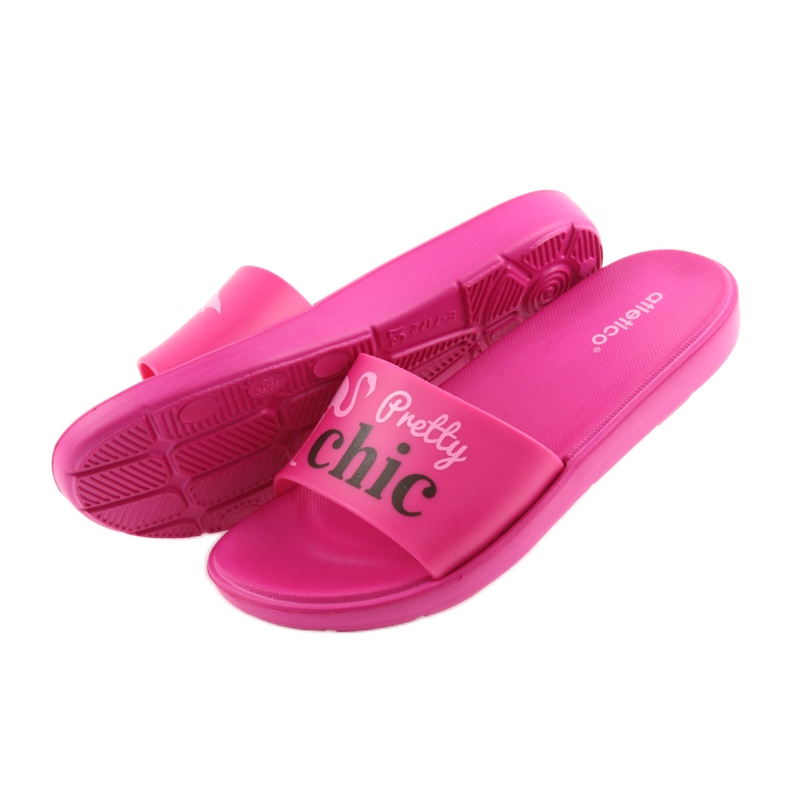 Dámské pantofle Flamingos Atletico černá růžový 5