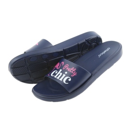 Dámské pantofle Flamingos Atletico bílý růžový námořnická modrá 5 Dámské pantofle Flamingos Atletico bílý růžový námořnická modrá 5