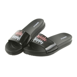 Dámské černé pantofle Happy Atletico černá 5