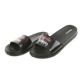 Dámské černé pantofle Happy Atletico černý 4