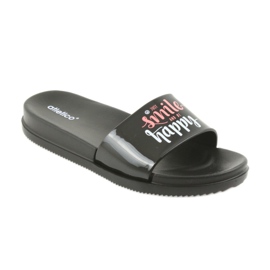 Dámské černé pantofle Happy Atletico černá 1