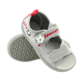 American Club Dětské boty pantofle chlapecké sandály americký míč 35/19 černá červené šedá 3