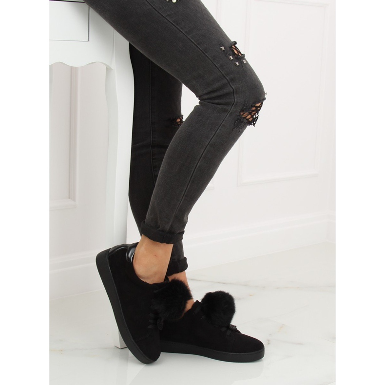 Černé dámské tenisky 68-95 Black černá 2