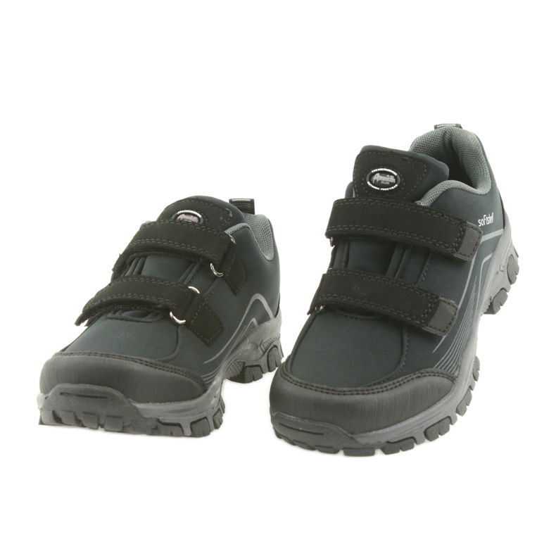 Softshellová dětská sportovní obuv ADi American Club černá šedá 4 Softshellová dětská sportovní obuv ADi American Club černá šedá 4