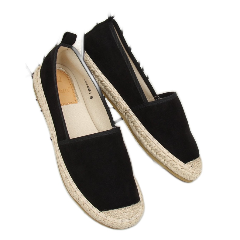 Černé dámské espadrilky A615-ESP-1 Black černá 2
