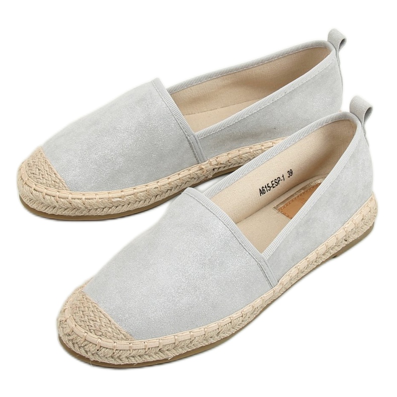 Šedé espadrilky pro ženy A615-ESP-1 Grey šedá 1