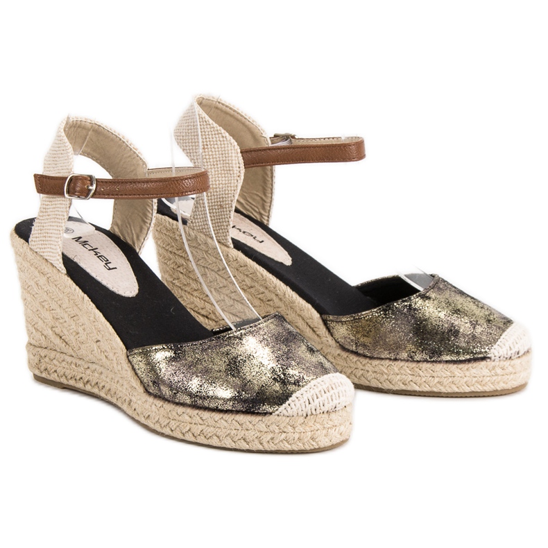 McKey Klínové espadrilky žluť vícebarevný 1