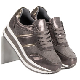 Bestelle Šedé sportovní boty šedá 2