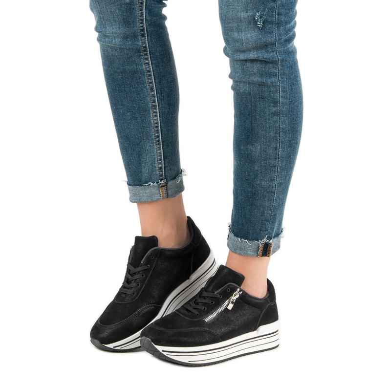 Módní sportovní obuv černá 2