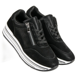 Módní sportovní obuv černý 1