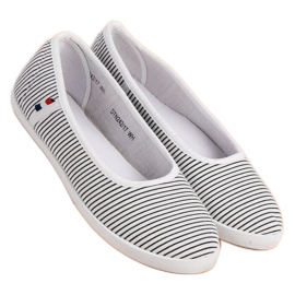 McKey Textilní baletka s pruhy bílý černý 1