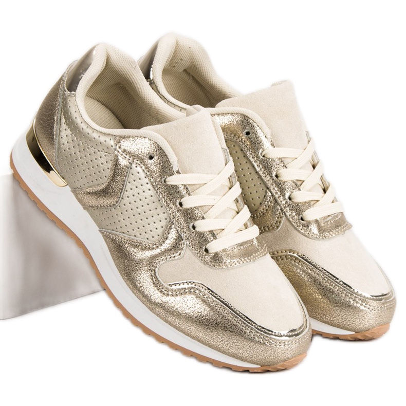 Ležérní sportovní obuv žlutá 1