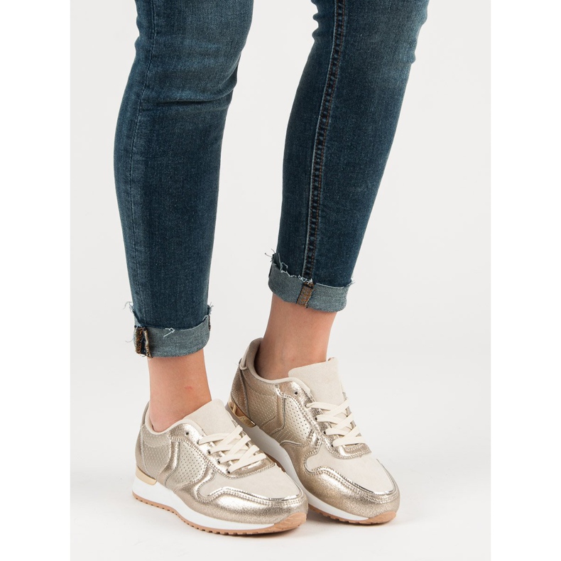 Ležérní sportovní obuv žlutá 2