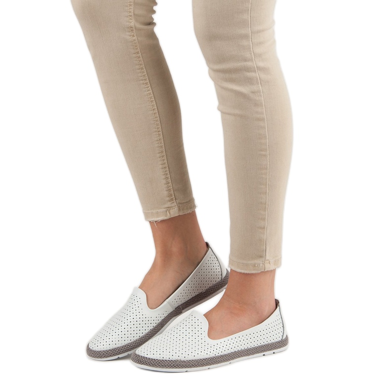 Filippo Pánové z prolamované kůže bílý 1 Filippo Pánové z prolamované kůže bílý 1