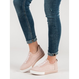 Ideal Shoes Lovelo nazouvací tenisky hnědý 2