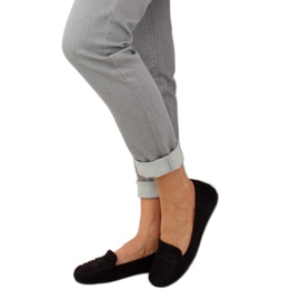 Černé Dámské černé mokasíny C18037 černé černá 1 Černé Dámské černé mokasíny C18037 černé černá 1