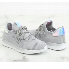 Šedá benzínová sportovní obuv B111-8 šedá 1