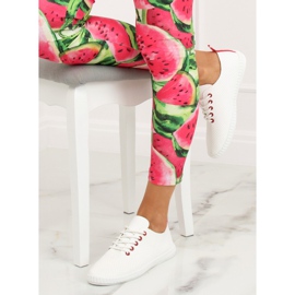 Dámské červenobílé tenisky BO-1 Red bílý 1