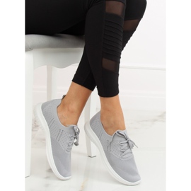Šedá sportovní obuv LX-9837 šedá 2