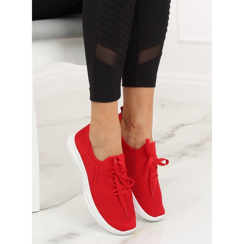 Červená sportovní obuv LX-9837 Red červený 1