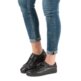 Tenisky S Glitter Podrážkou černá 2