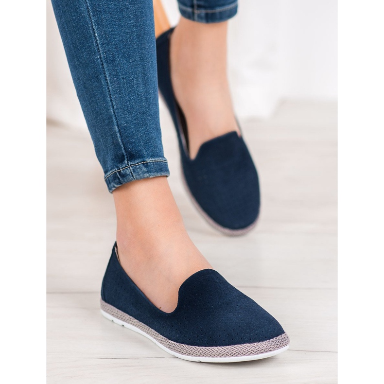 Filippo Pánové z prolamované kůže modrý 1