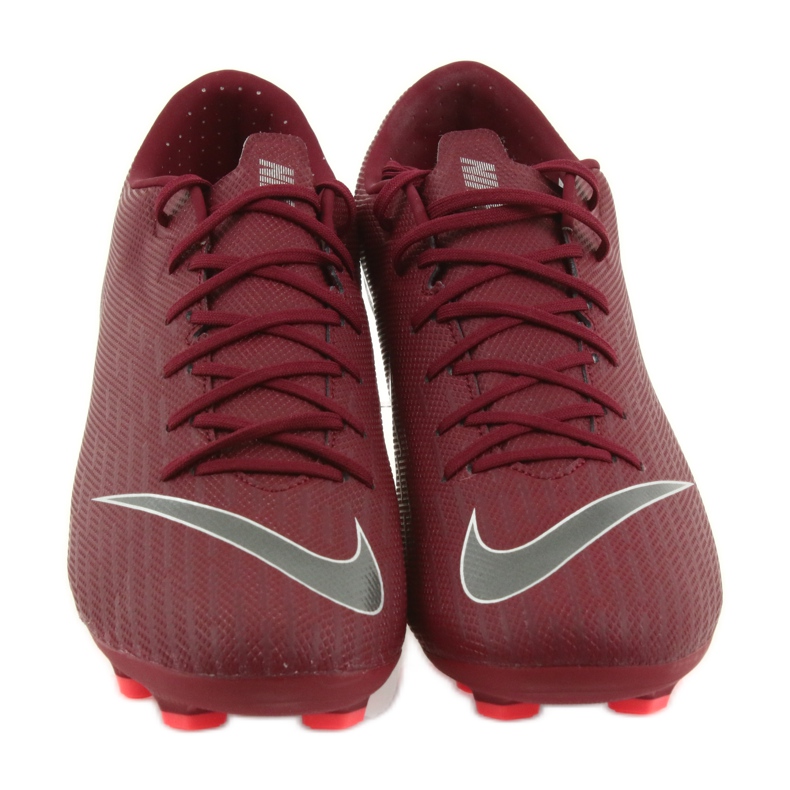 Kopačky Nike Mercurial Vapor 12 Academy FG M AH7375-606 bordó červené 3