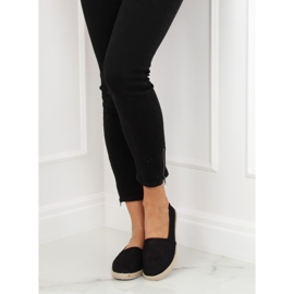 Espadrilky z černé síťoviny JX1029 černé černý 1