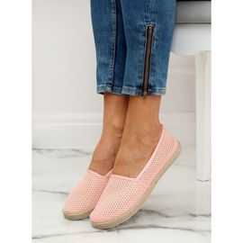 Růžové síťované espadrilky JX1029 růžový 2