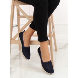 JX1029 Námořnická námořnická modř síťované espadrilky 1