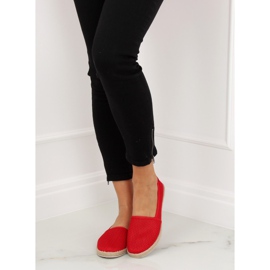 Espadrilky z červené síťoviny JX1029 Red červený 2
