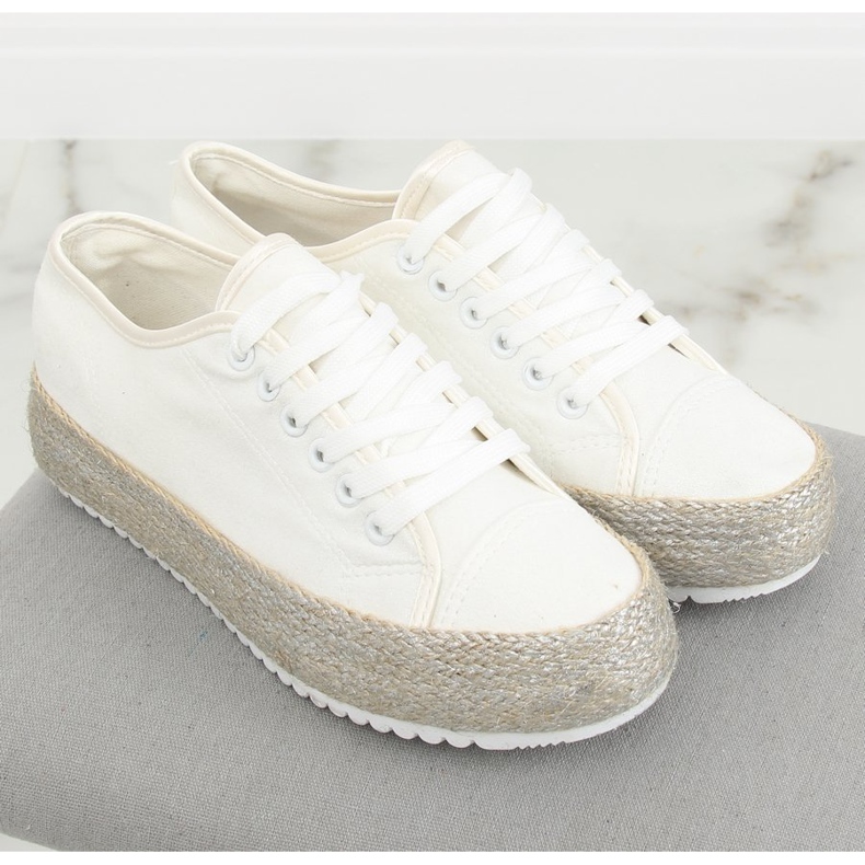Bílé espadrilové tenisky R-365 White bílý 1