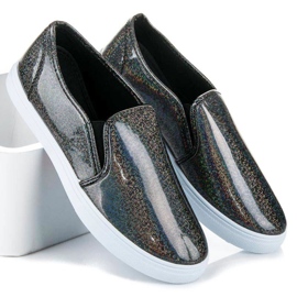 BOSHIMAO Nazouvací tenisky černá 2