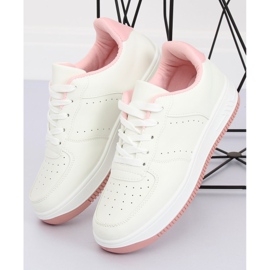 Bílé a růžové sportovní boty LV75P Pink bílý růžový 1