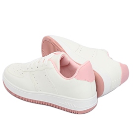 Bílé a růžové sportovní boty LV75P Pink bílý růžový 3