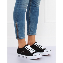 Černé krajkové tenisky NB282P Black černá 1