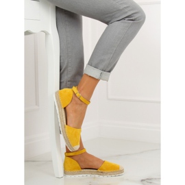 Žluté espadrilky pro ženy JH85 Yellow žlutá 1
