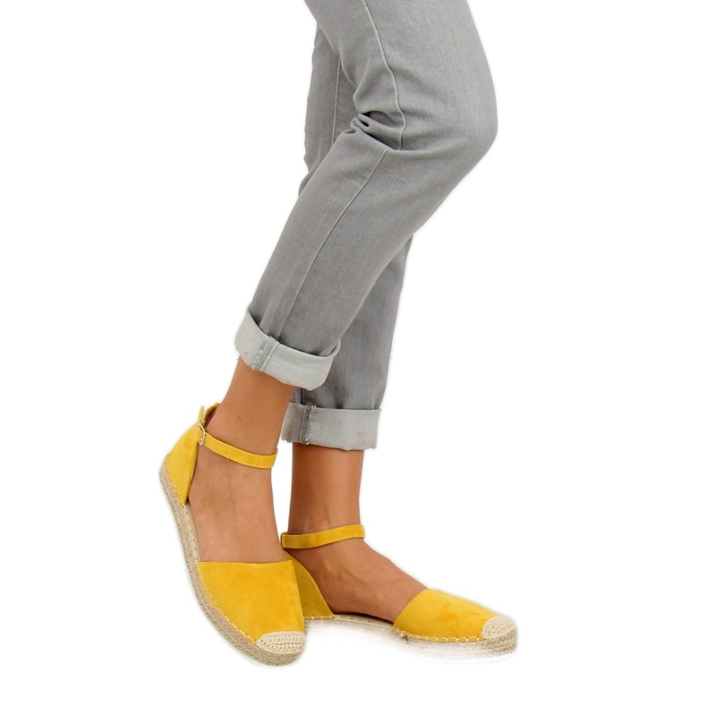 Žluté espadrilky pro ženy JH85 Yellow žluť 2