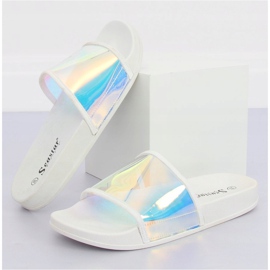 Žabky benzinová barva bílá CK80P bílá bílý vícebarevný 1